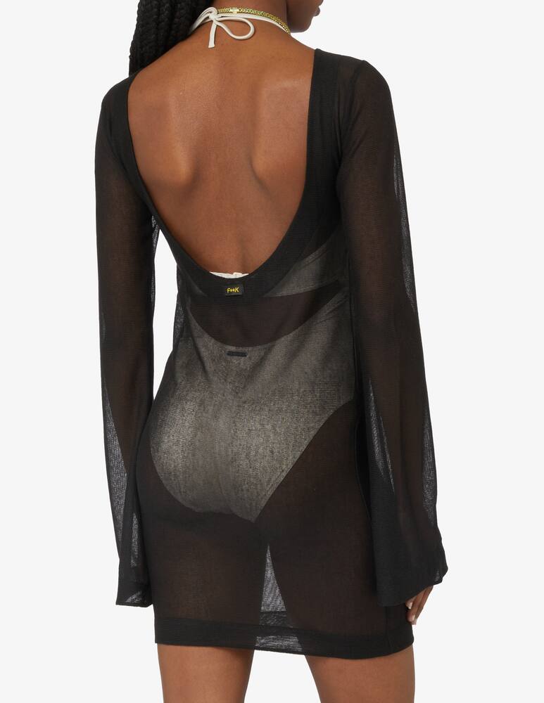 rinascente F**K Mini beach cover up dress