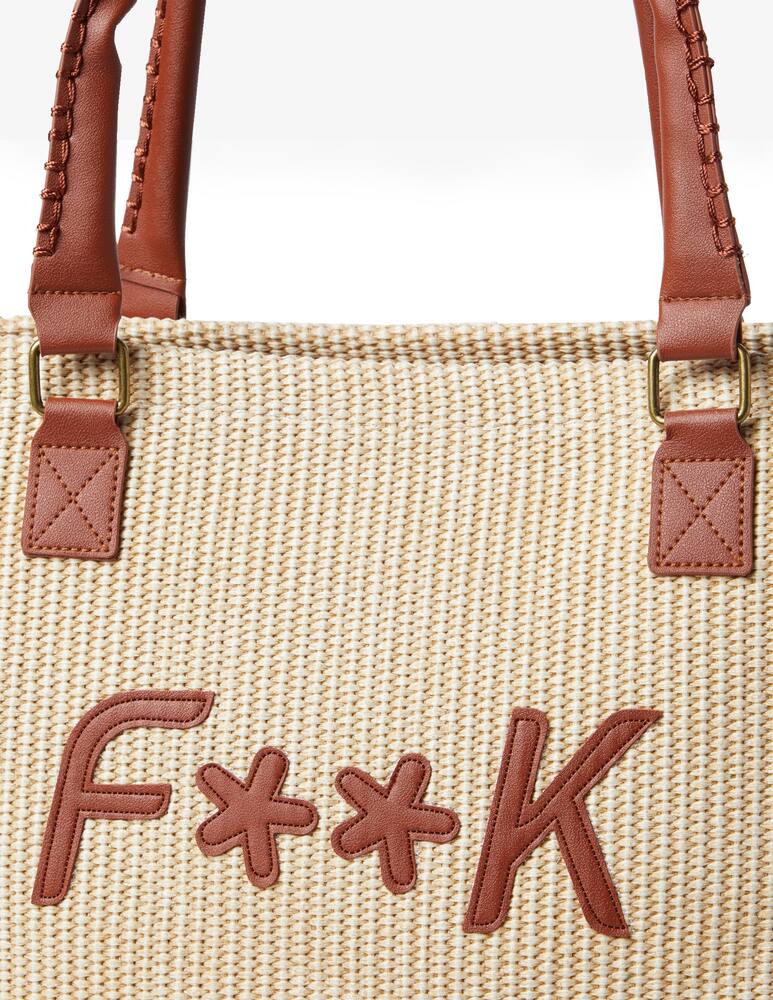 rinascente F**K Borsa big rafia