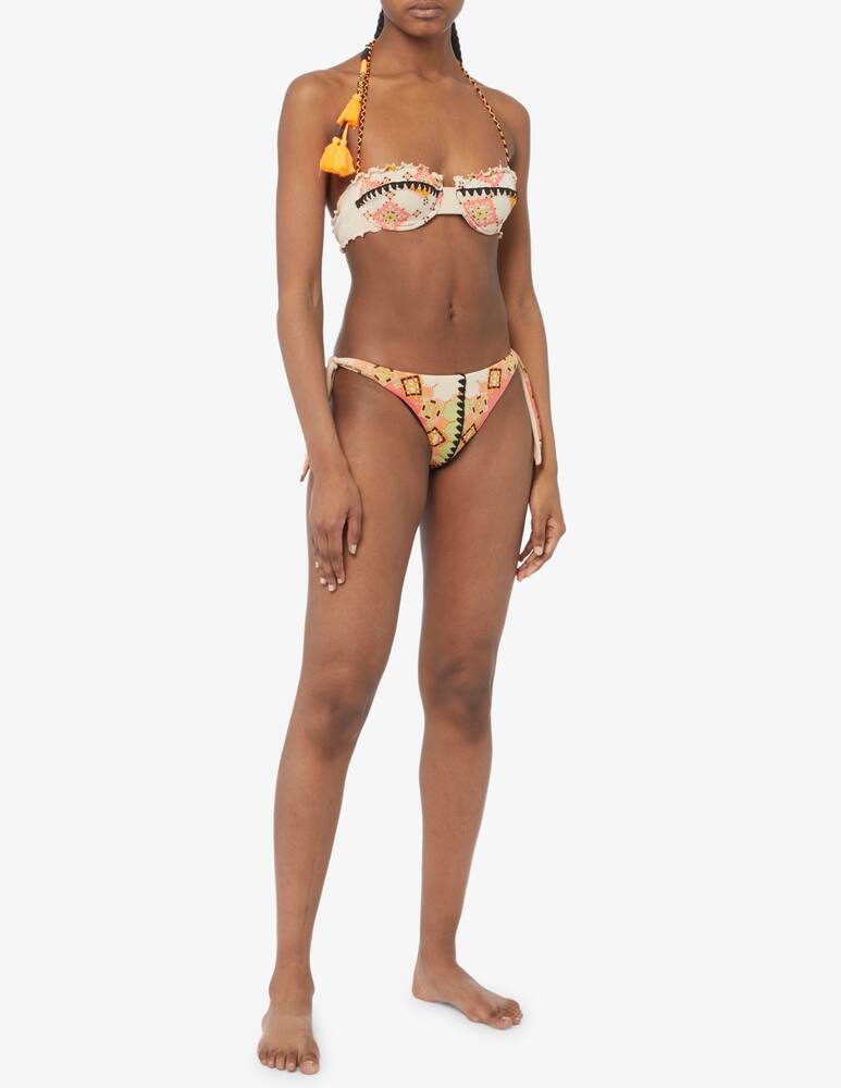 rinascente F**K Bikini set balcononette stampa pizzo