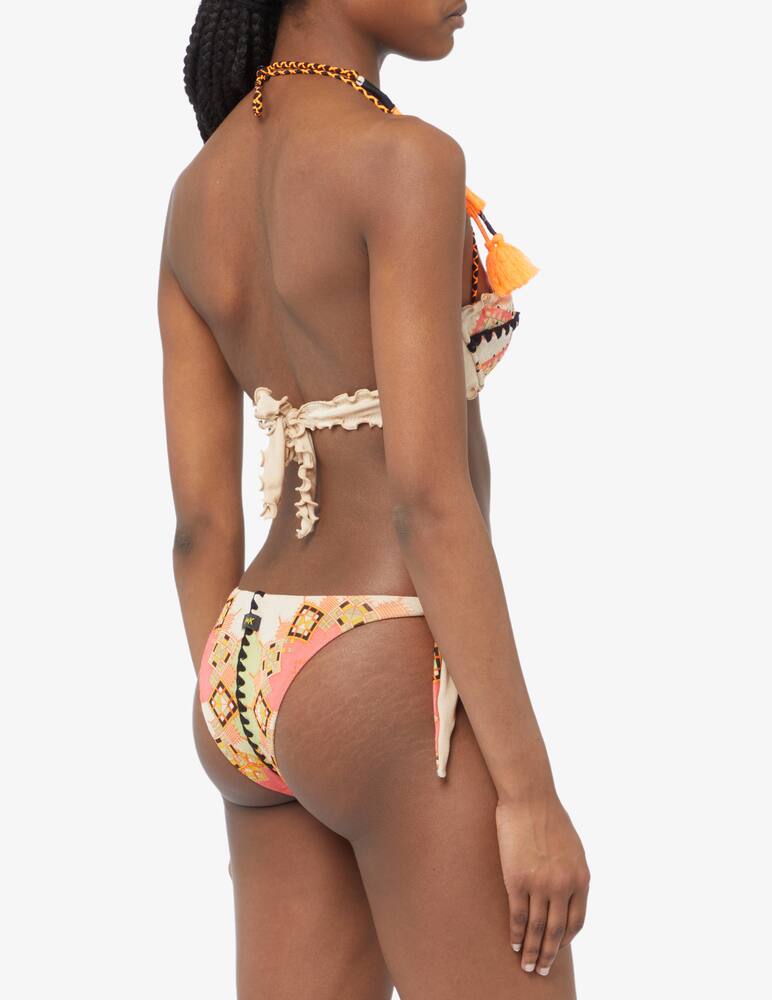 rinascente F**K Bikini set balcononette stampa pizzo