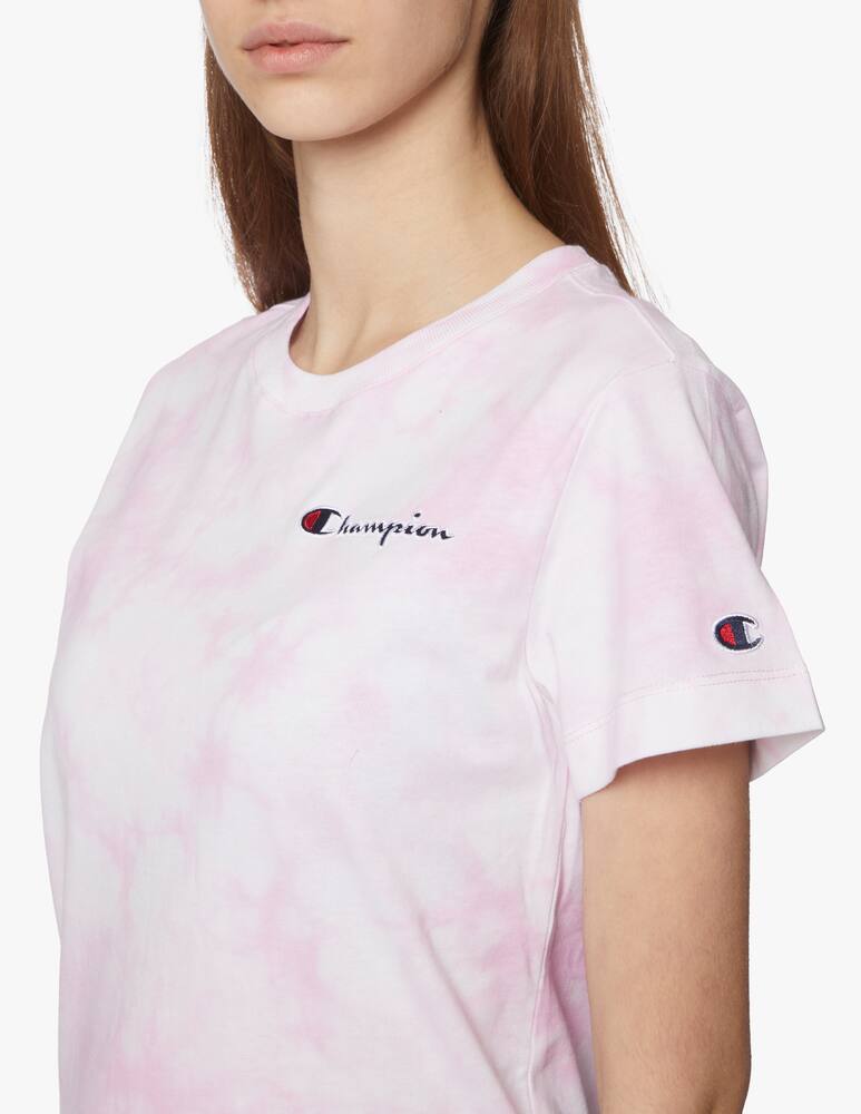 rinascente Champion Crewneck tie dye t-shirt