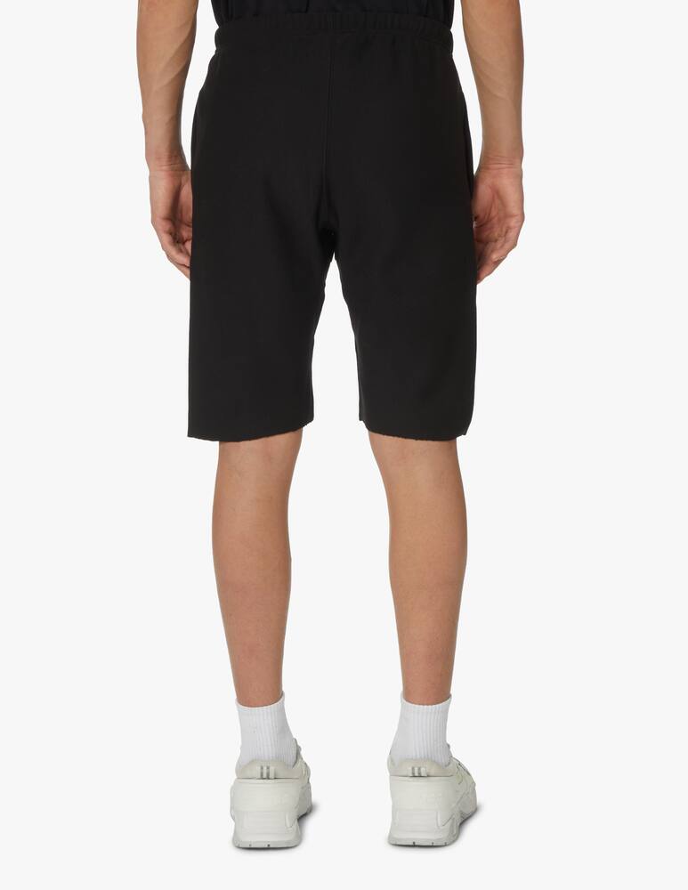 rinascente Champion Reverse Weave Raw cut small logo sweatshorts - black