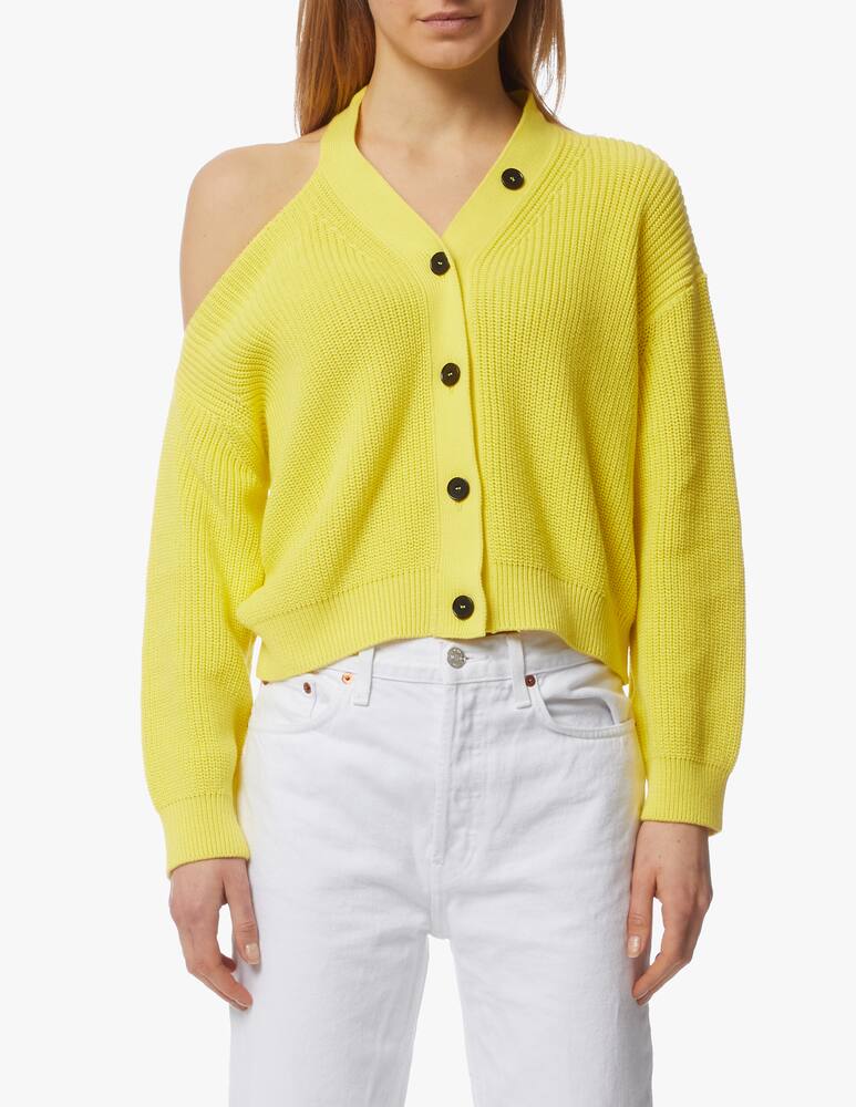 MSGM Cardigan corto in cotone con scollo a v - immagine 4 MSGM Cardigan corto in cotone con scollo a v - immagine 4