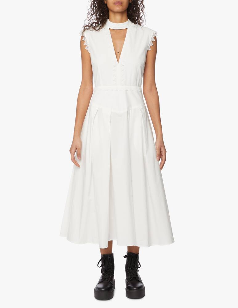 rinascente MSGM Vestito midi in pizzo senza maniche