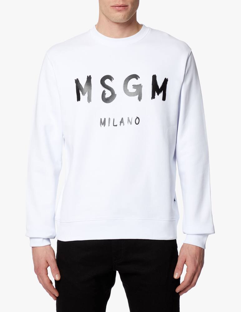rinascente MSGM Felpa girocollo logo spray