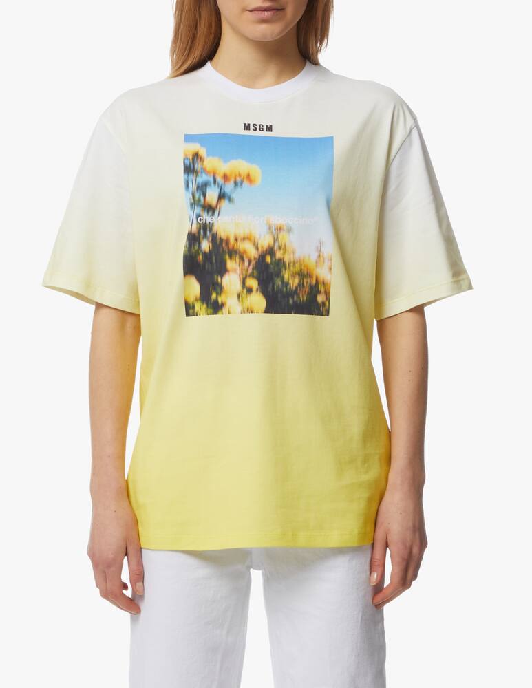 rinascente MSGM Cotton t-shirt with flower