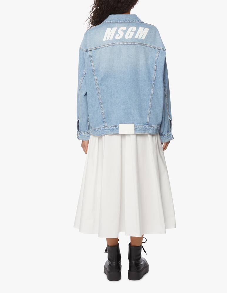 rinascente MSGM Giacca di jeans over con logo