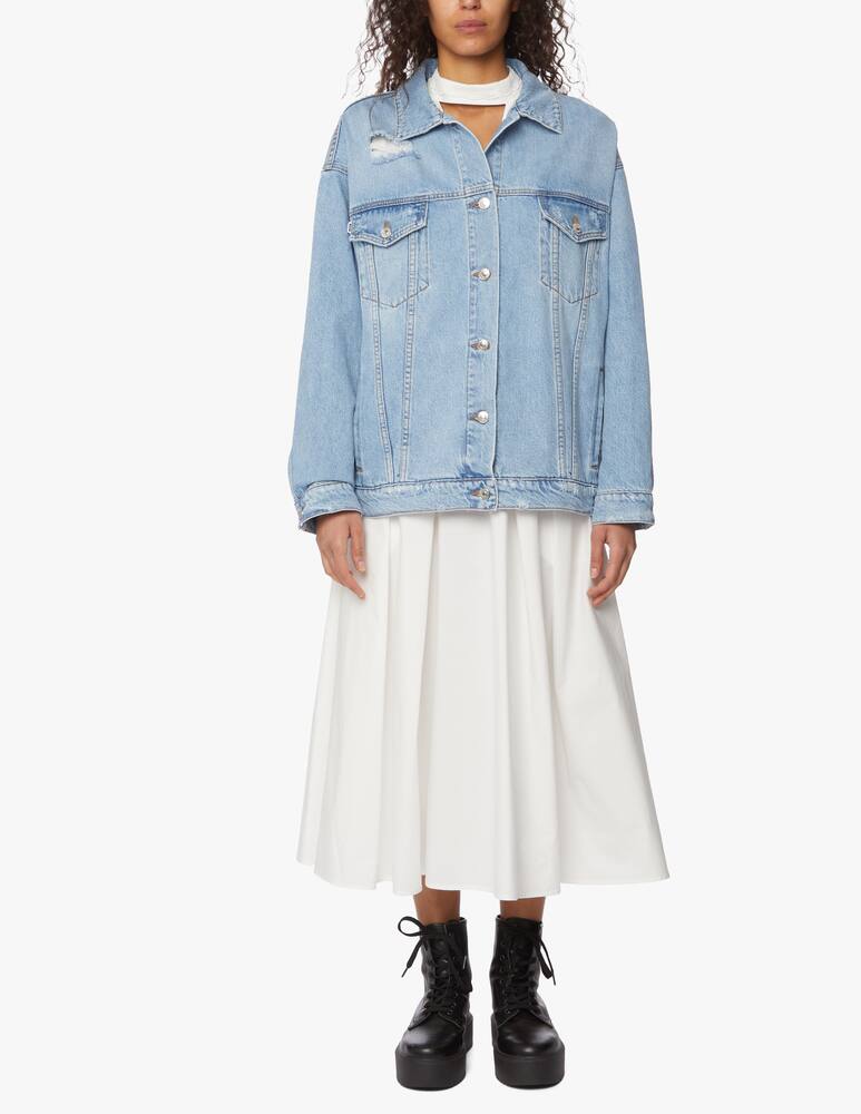 rinascente MSGM Giacca di jeans over con logo