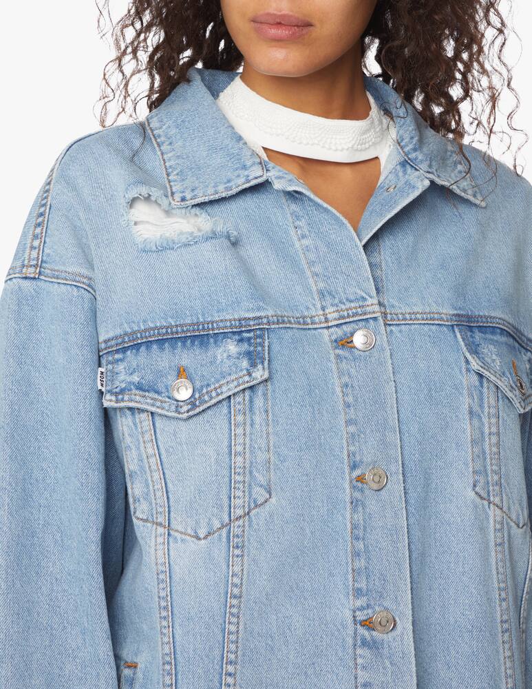 rinascente MSGM Giacca di jeans over con logo