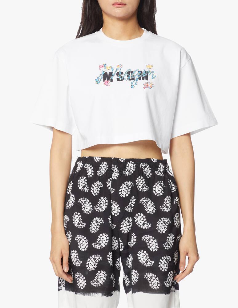 rinascente MSGM Logo cotton t-shirt