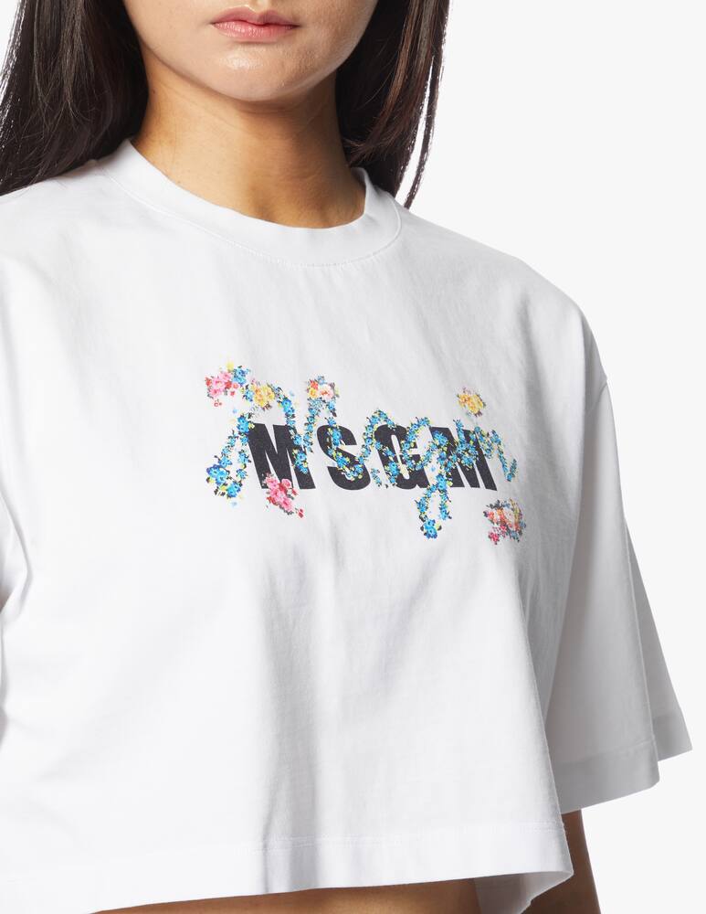 rinascente MSGM Logo cotton t-shirt