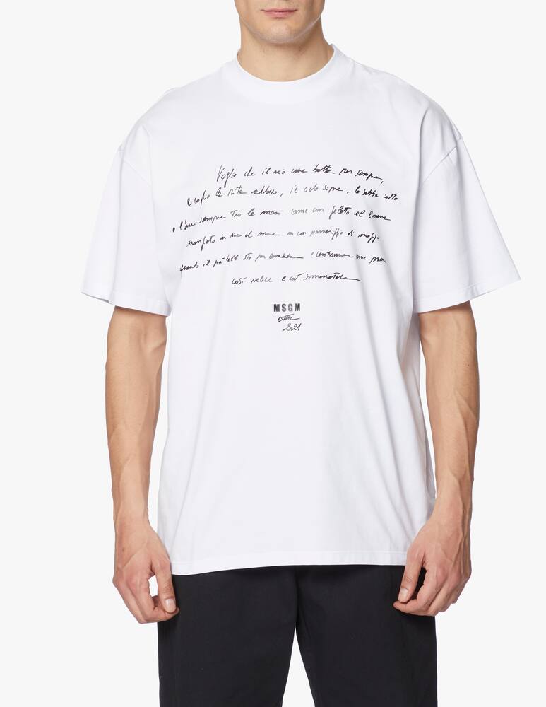 rinascente MSGM Handwritten t-shirt