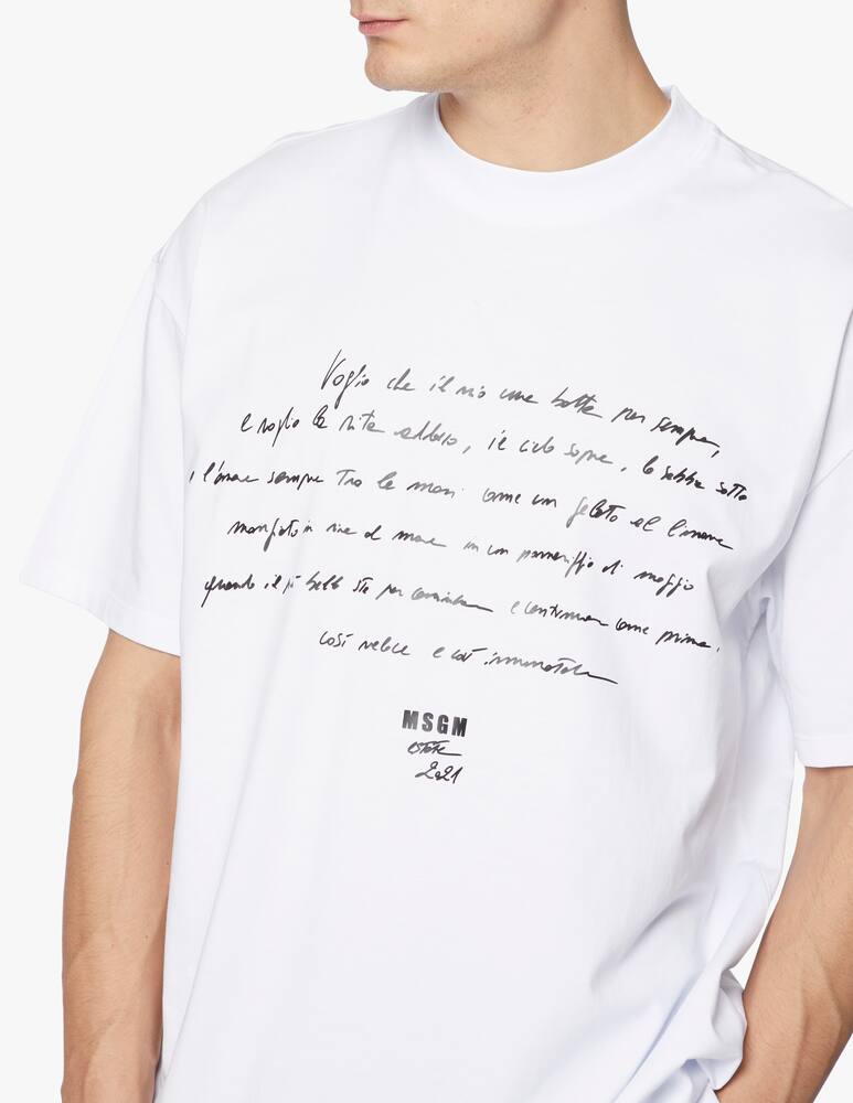 rinascente MSGM Handwritten t-shirt
