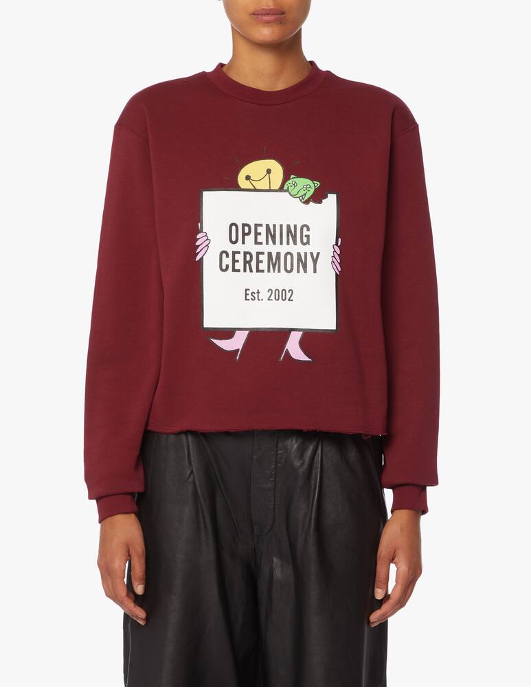 rinascente Opening Ceremony Felpa girocollo in cotone con logo