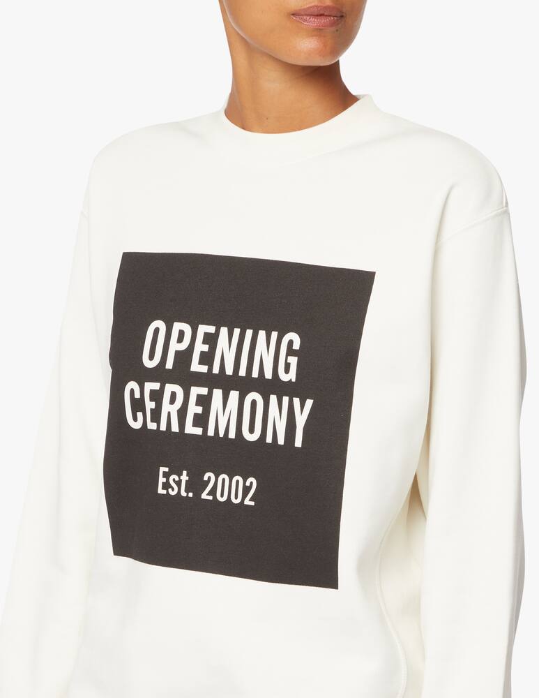 rinascente Opening Ceremony Felpa girocollo in cotone con logo