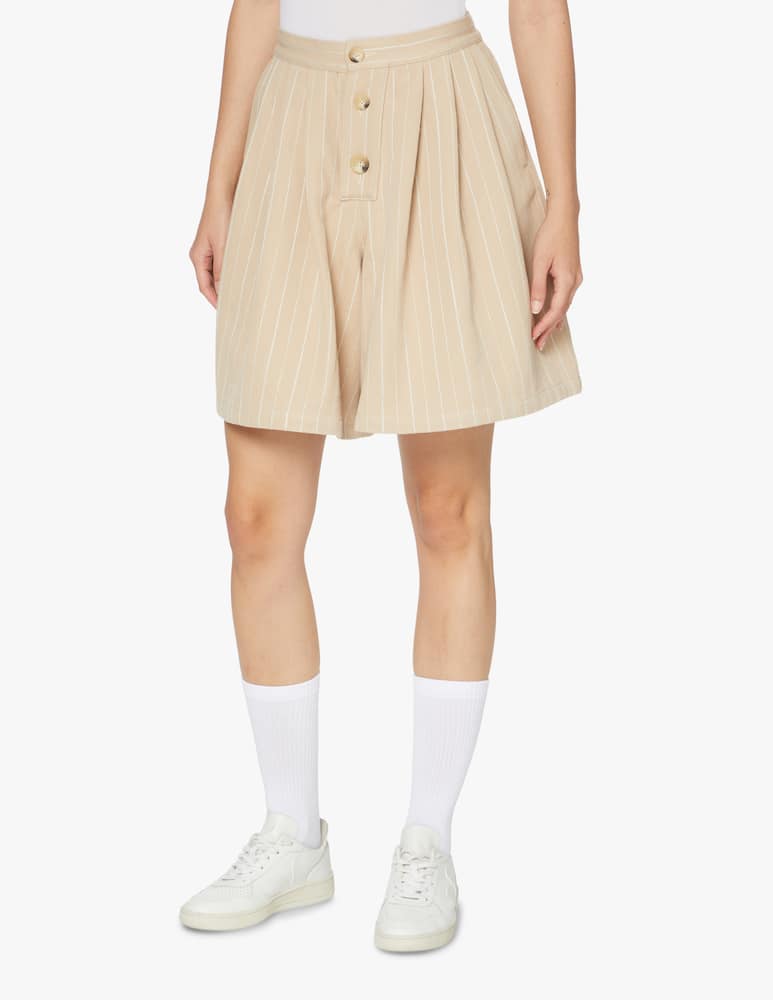 rinascente Opening Ceremony Pinstripe Bermuda shorts with pleats - white