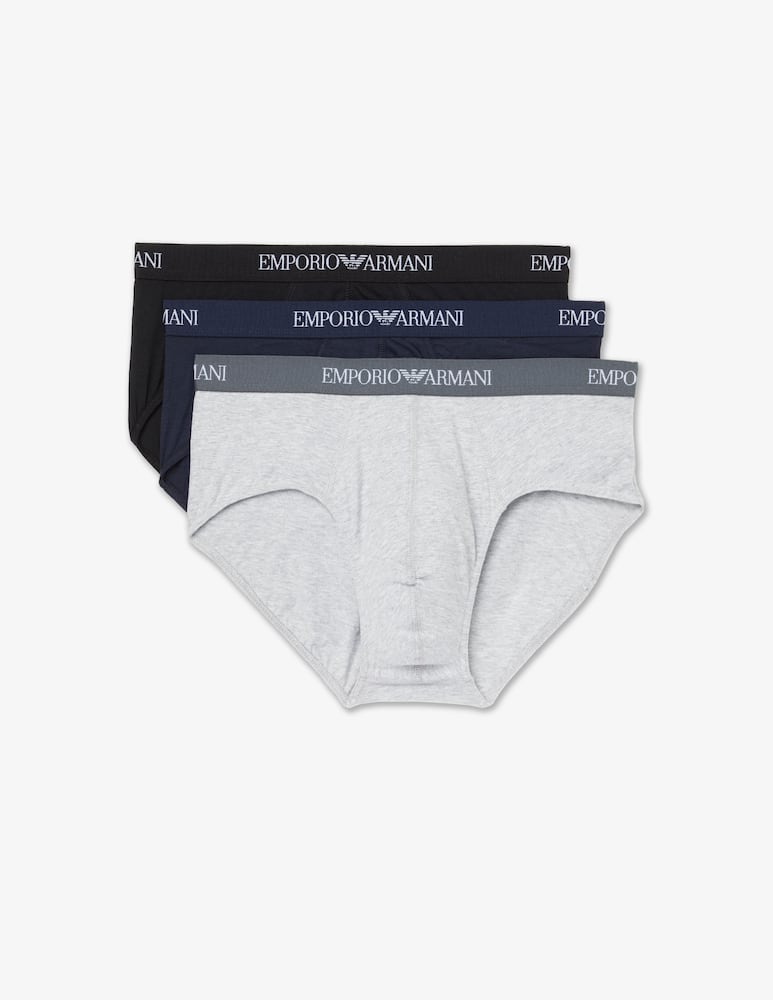 Emporio Armani Slip 3p pure cotton - immagine 1 Emporio Armani Slip 3p pure cotton - immagine 1