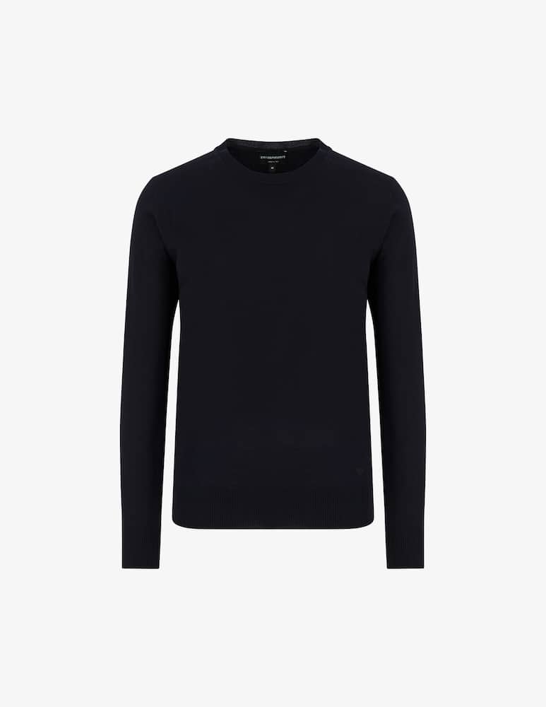 Emporio Armani Maglia maniche lunghe in lana f14 - immagine 1 Emporio Armani Maglia maniche lunghe in lana f14 - immagine 1