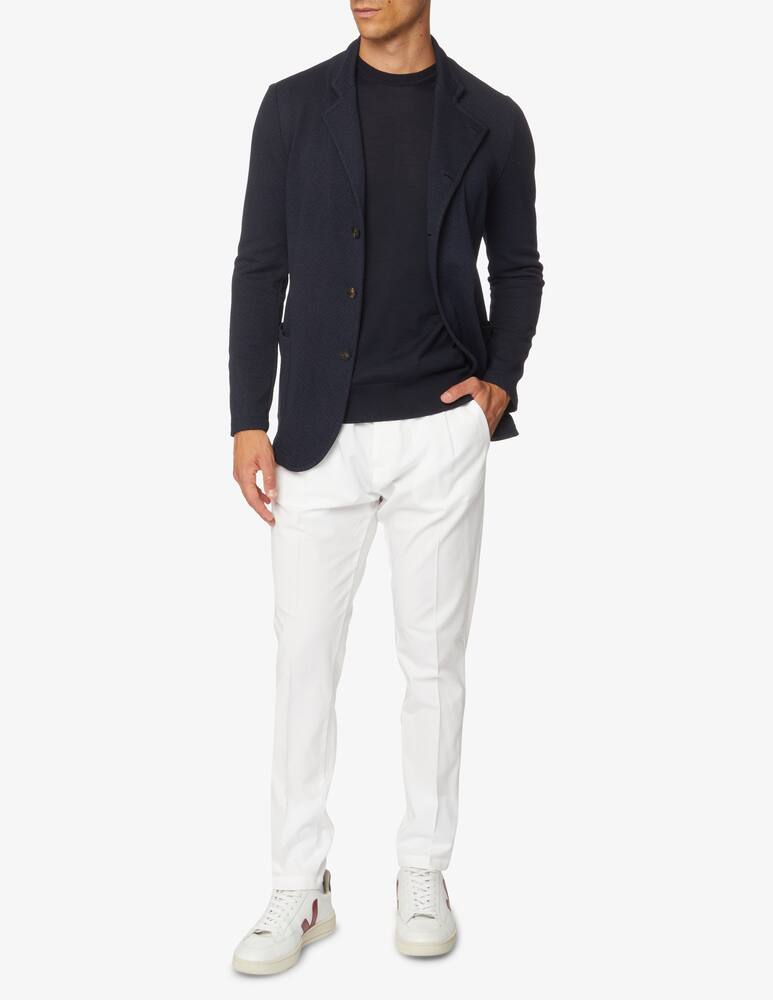 rinascente Emporio Armani Basic wool roundneck jumper - Blue