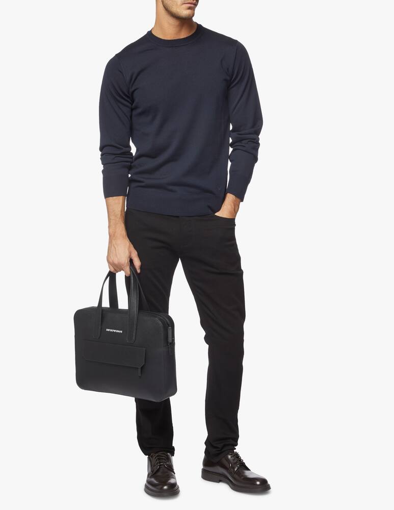 rinascente Emporio Armani Basic wool roundneck jumper