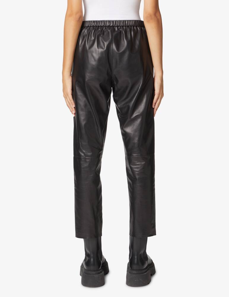 rinascente DROMe Leather trousers - Black