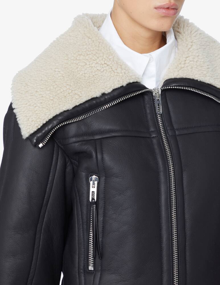 DROMe Shearling jacket - Black - picture 4 DROMe Shearling jacket - Black - picture 4