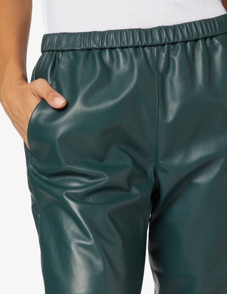 rinascente DROMe Leather trousers - Green