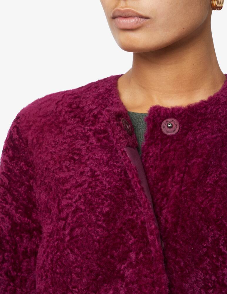 rinascente DROMe Cappotto in shearling - Rosso