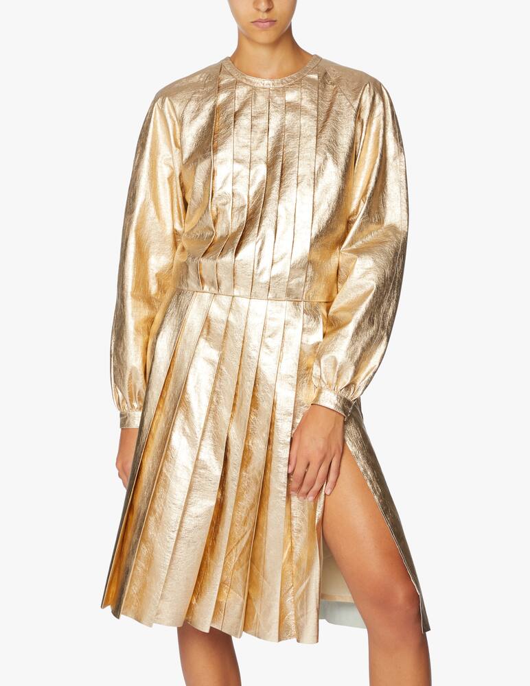 rinascente DROMe Blusa in pelle con pieghe