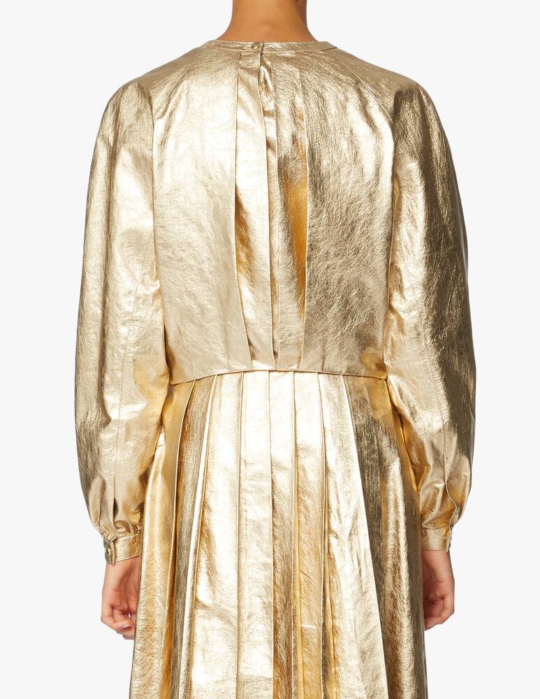 rinascente DROMe Blusa in pelle con pieghe