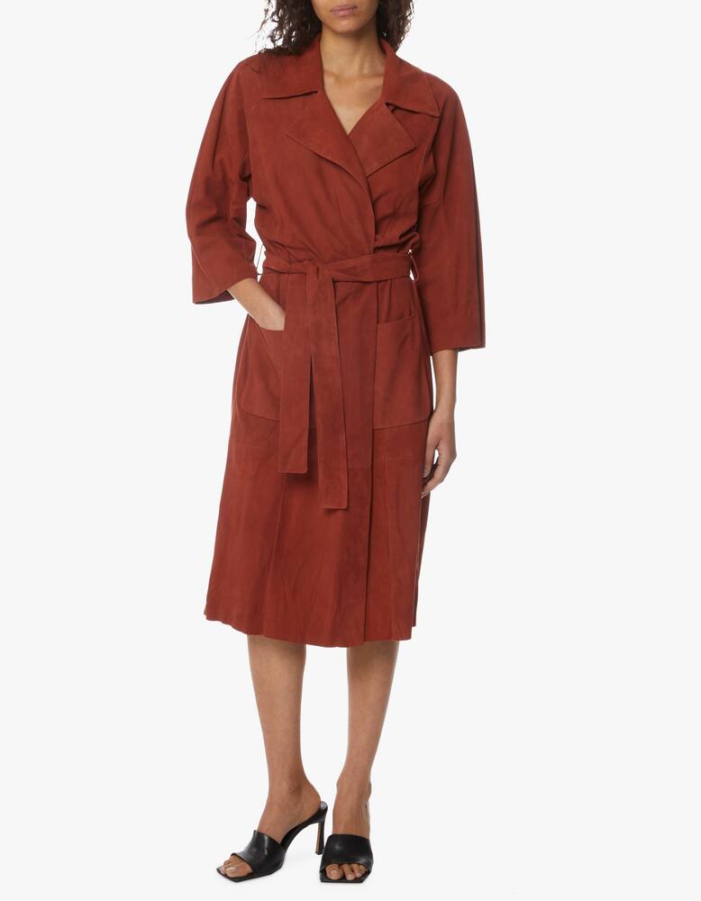 rinascente DROMe Trench in camoscio - Marrone