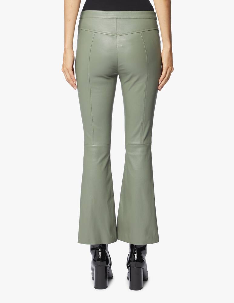 rinascente DROMe Pantaloni a zampa di pelle - Oliva