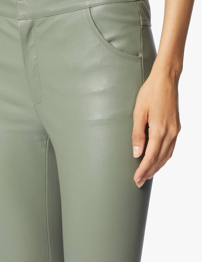 rinascente DROMe Pantaloni a zampa di pelle - Oliva