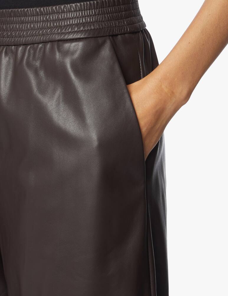 rinascente DROMe Pantaloni a palazzo di pelle - Marrone