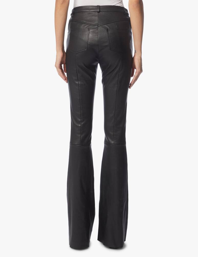 rinascente DROMe Pantaloni a zampa di pelle - Nero