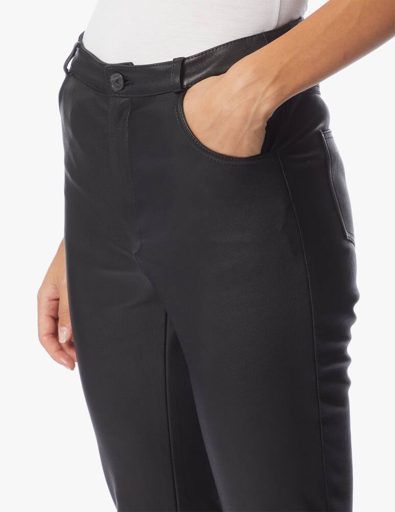 rinascente DROMe Pantaloni a zampa di pelle - Nero