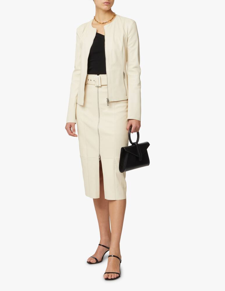 DROMe Short stretch jacket - white - picture 2 DROMe Short stretch jacket - white - picture 2