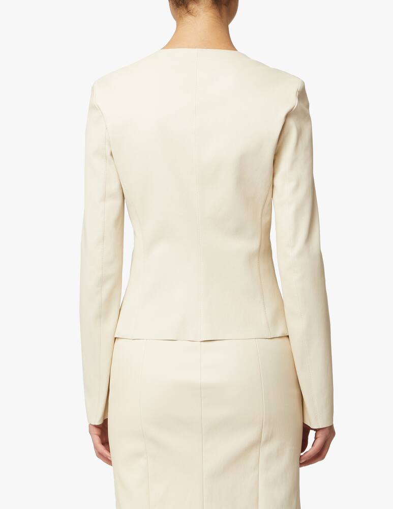 DROMe Short stretch jacket - white - picture 3 DROMe Short stretch jacket - white - picture 3