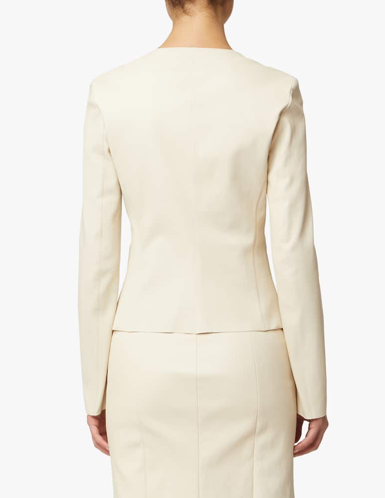 rinascente DROMe Short stretch jacket - white