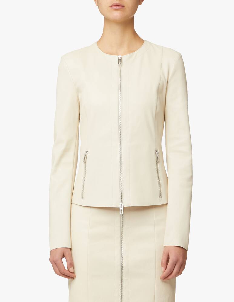 DROMe Short stretch jacket - white - picture 1 DROMe Short stretch jacket - white - picture 1