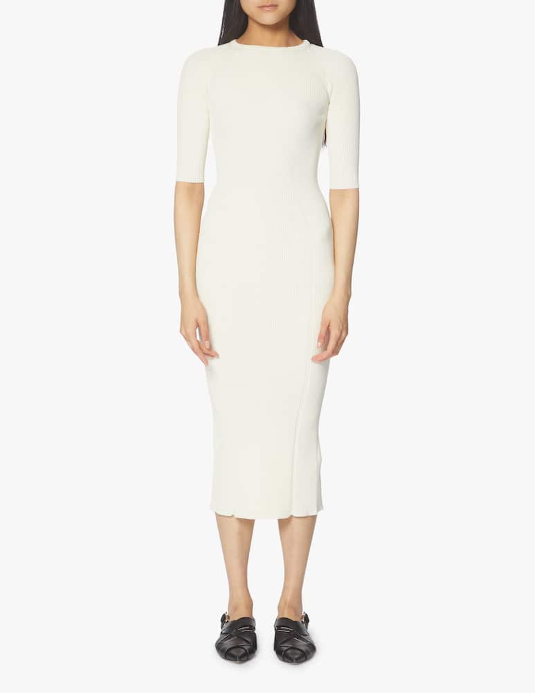 rinascente DROMe Long pencil dress - white