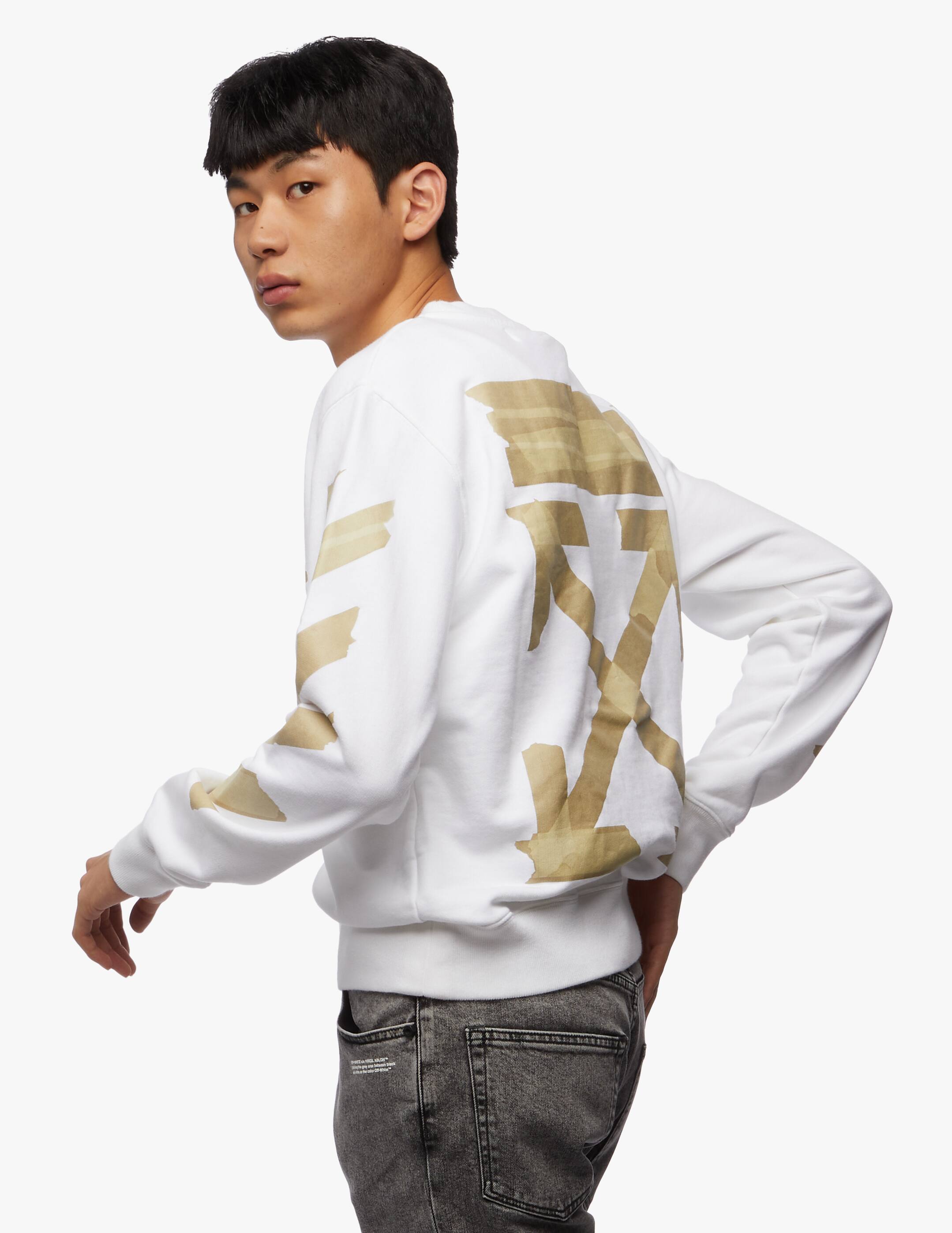 Shop Off-White Tape Arrows sweatshirt on Rinascente