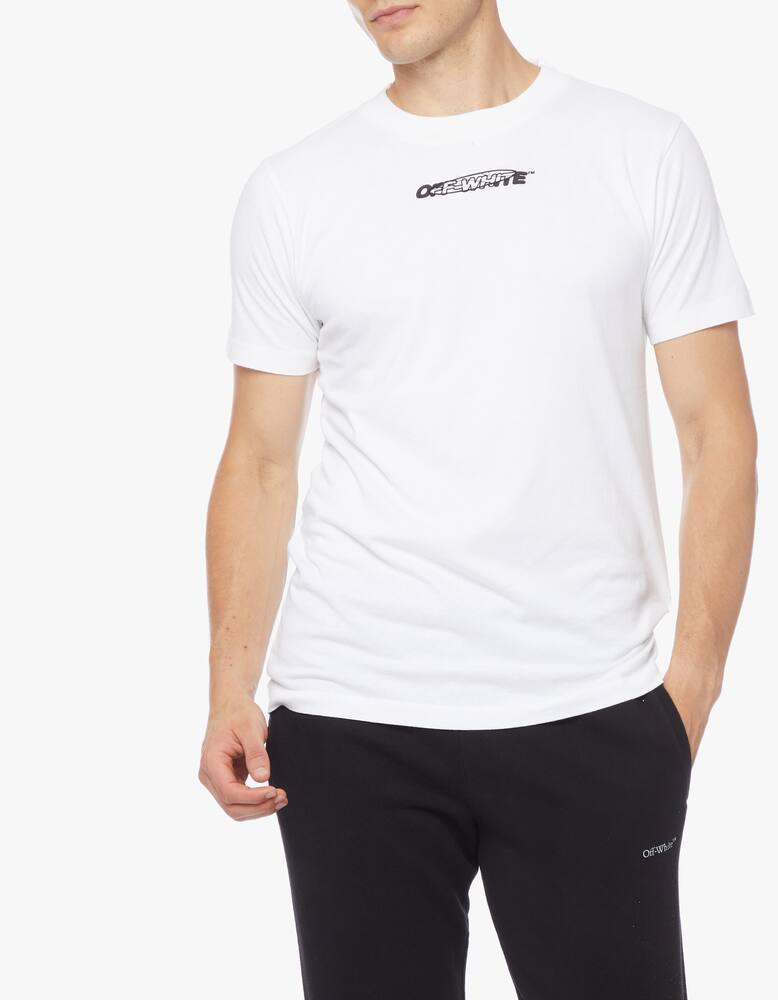 rinascente Off-White T-shirt stampa hand painters in cotone