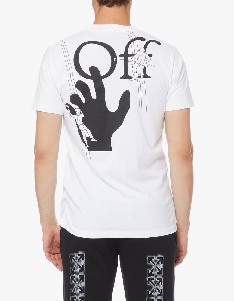 rinascente Off-White T-shirt stampa hand painters in cotone