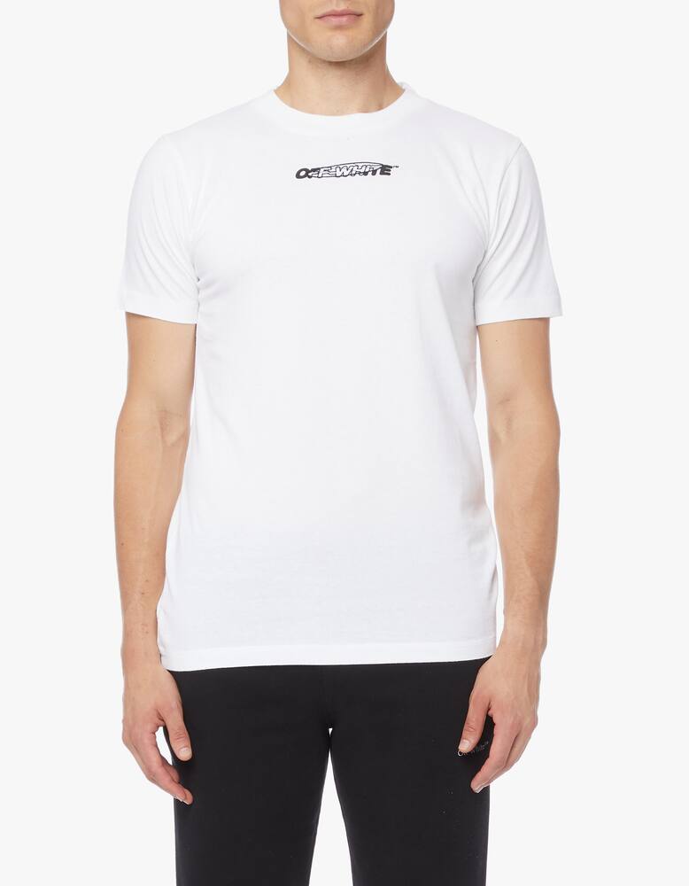 rinascente Off-White T-shirt stampa hand painters in cotone