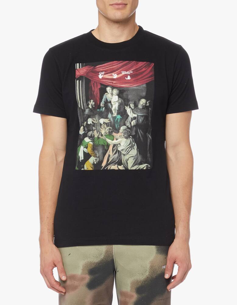 rinascente Off-White T-shirt stampa caravaggio in cotone