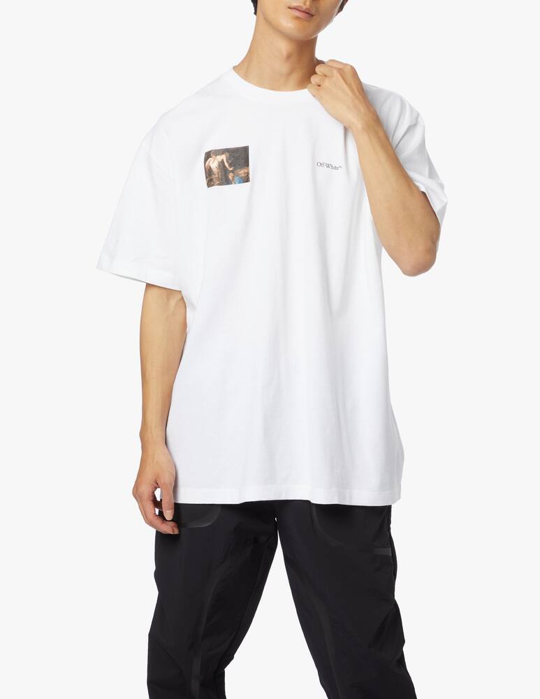 rinascente Off-White T-shirt over caravaggio