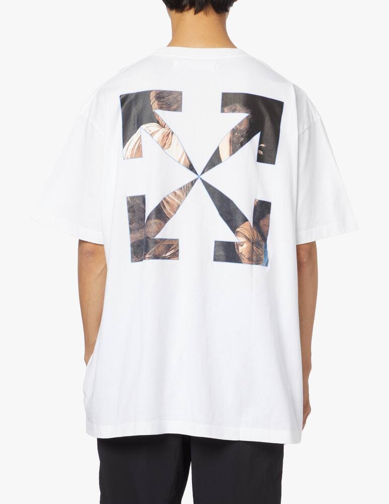rinascente Off-White T-shirt over caravaggio