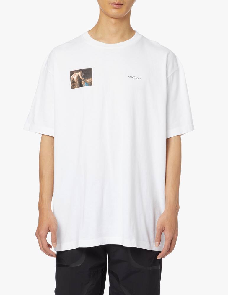 rinascente Off-White T-shirt over caravaggio