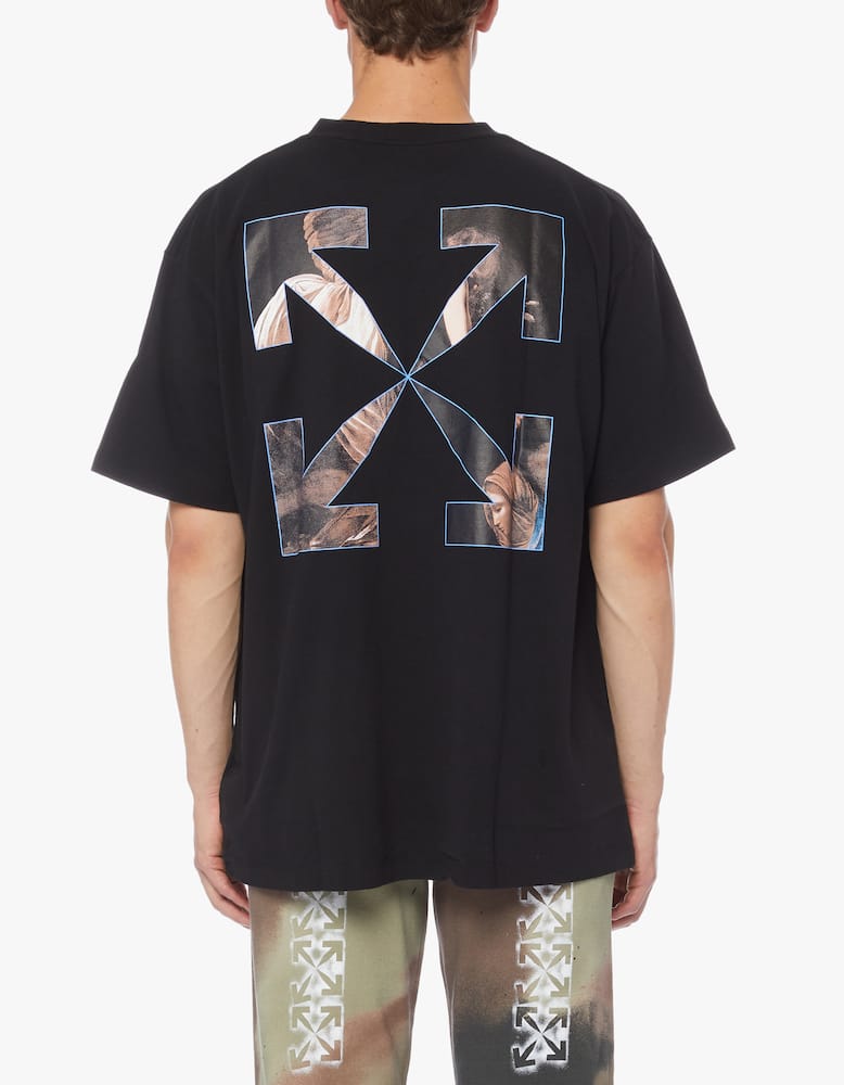 rinascente Off-White Caravaggio angel painting graphic cotton t-shirt